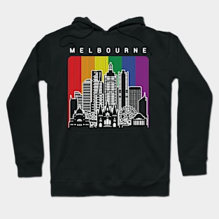 Melbourne LGBT Rainbow Flag Hoodie